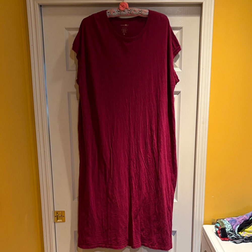 Natural Life Burgundy Tshirt Dress